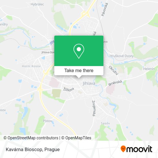 Карта Kavárna Bioscop