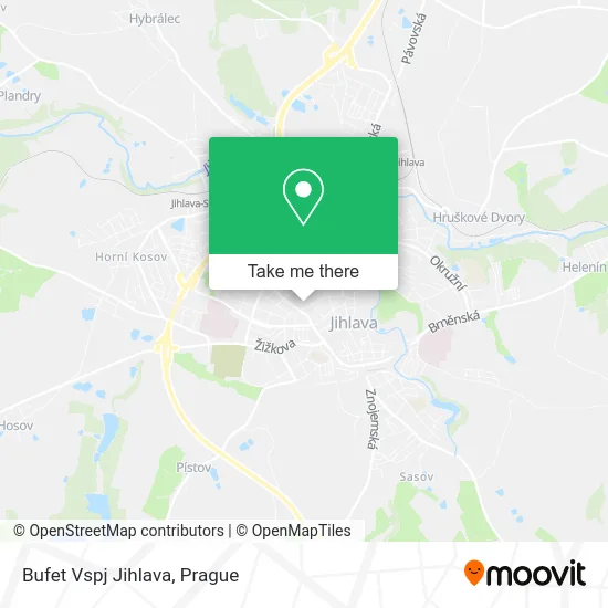 Карта Bufet Vspj Jihlava