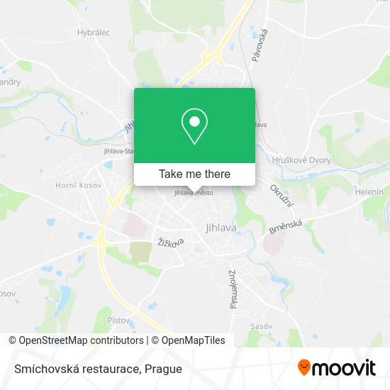 Карта Smíchovská restaurace