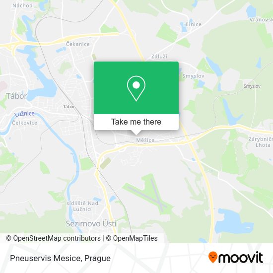 Карта Pneuservis Mesice