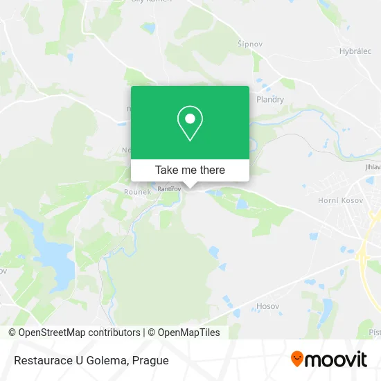 Карта Restaurace U Golema