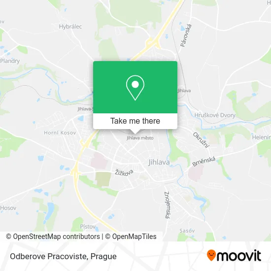 Карта Odberove Pracoviste