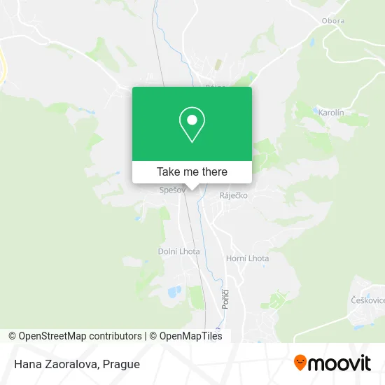 Hana Zaoralova map