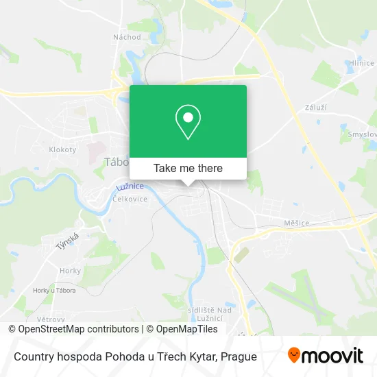 Карта Country hospoda Pohoda u Třech Kytar