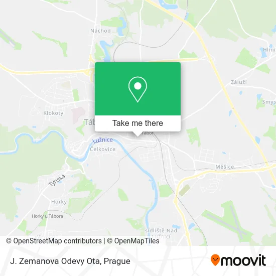 Карта J. Zemanova Odevy Ota