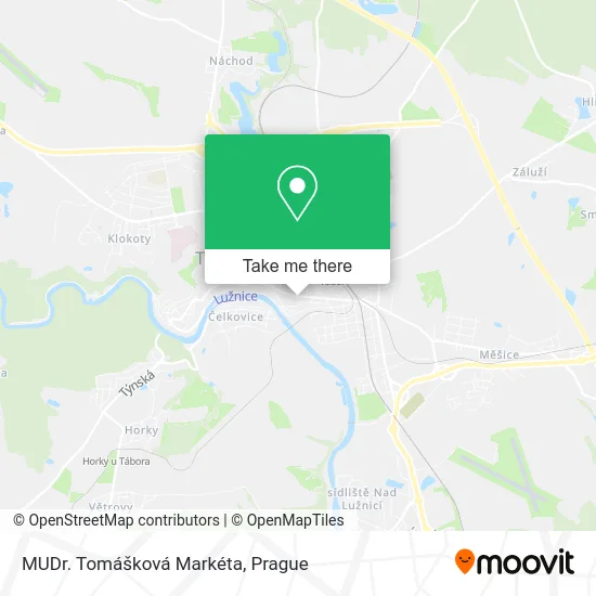 Карта MUDr. Tomášková Markéta