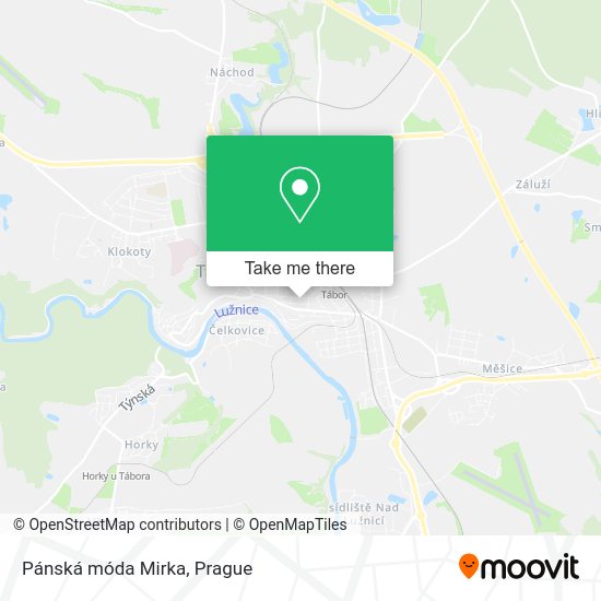 Карта Pánská móda Mirka