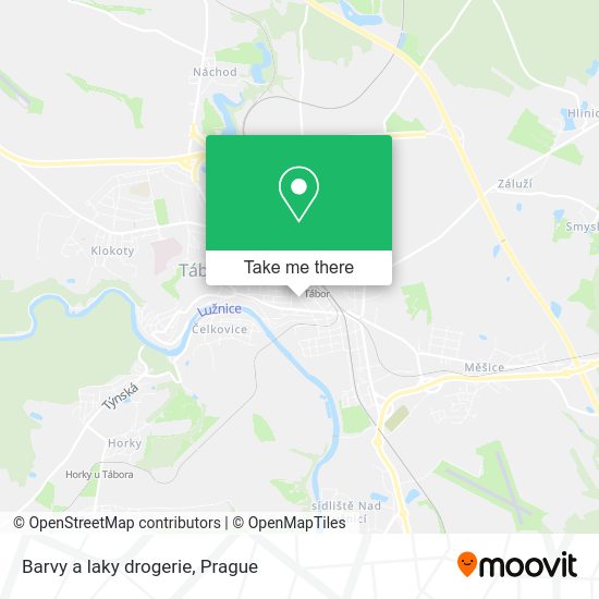 Карта Barvy a laky drogerie