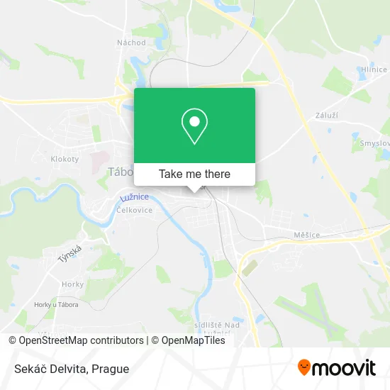 Карта Sekáč Delvita