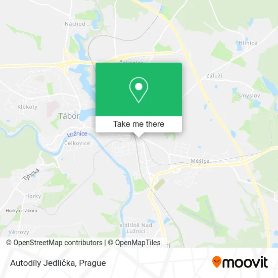 Карта Autodíly Jedlička