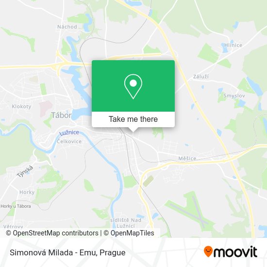 Карта Simonová Milada - Emu