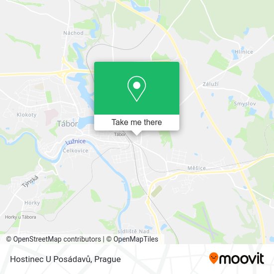 Карта Hostinec U Posádavů