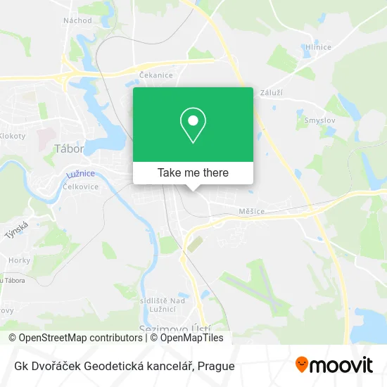 Карта Gk Dvořáček Geodetická kancelář