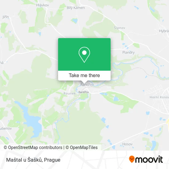 Карта Maštal u Šašků