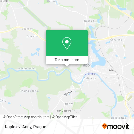 Карта Kaple sv. Anny
