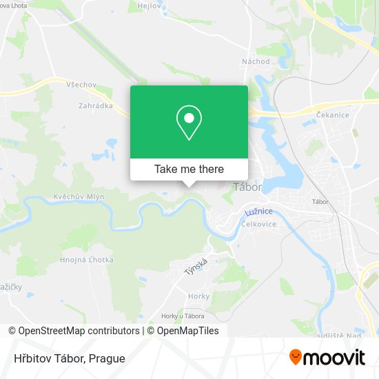 Карта Hřbitov Tábor