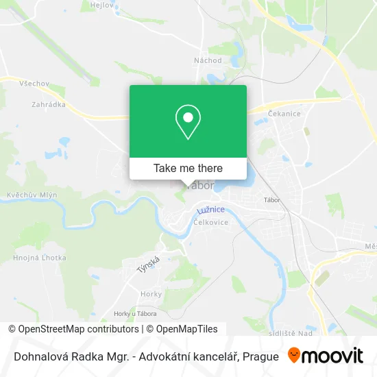 Карта Dohnalová Radka Mgr. - Advokátní kancelář