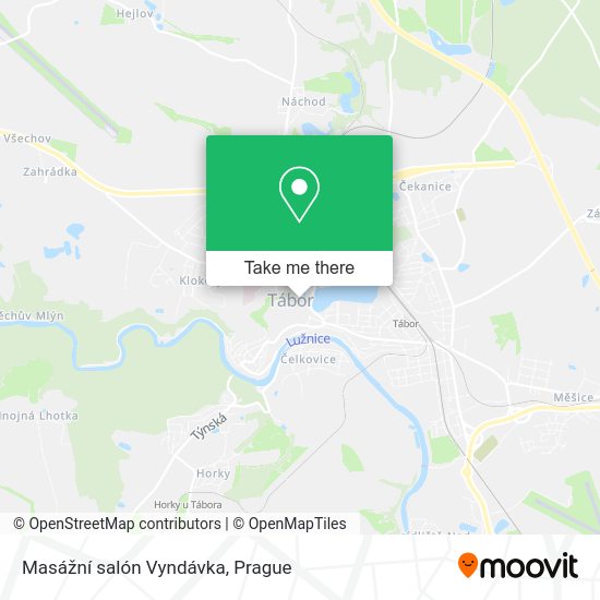 Карта Masážní salón Vyndávka