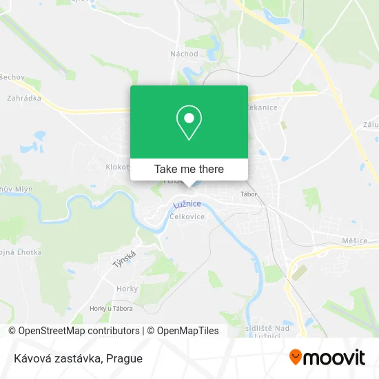 Карта Kávová zastávka