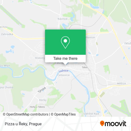 Карта Pizza u Řeky
