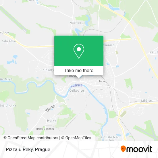 Карта Pizza u Řeky