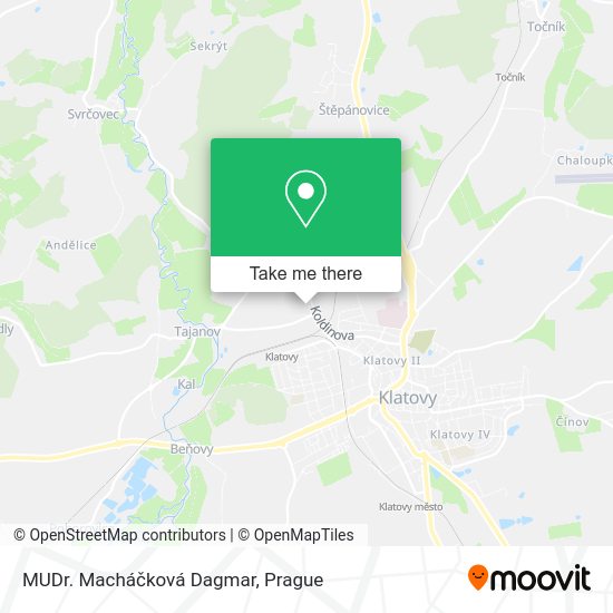 Карта MUDr. Macháčková Dagmar
