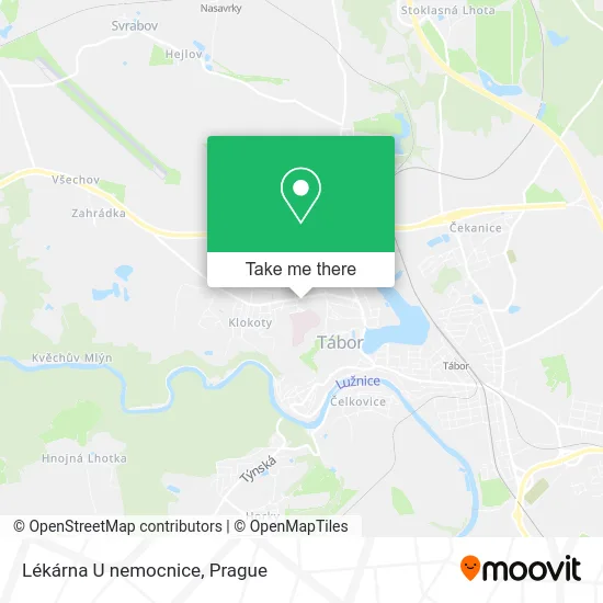 Карта Lékárna U nemocnice