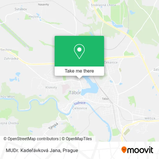Карта MUDr. Kadeřávková Jana
