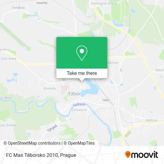FC Mas Táborsko 2010 map