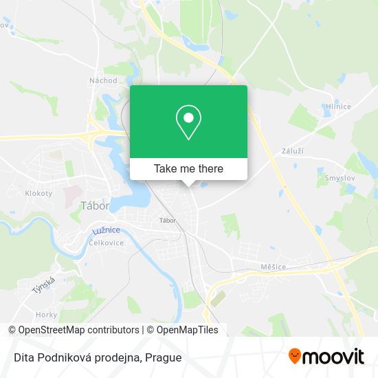 Карта Dita Podniková prodejna