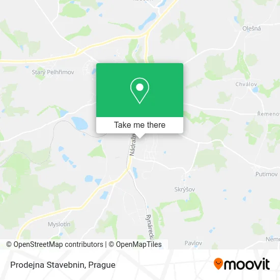 Карта Prodejna Stavebnin
