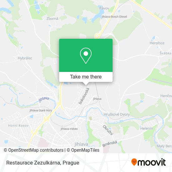 Карта Restaurace Zezulkárna