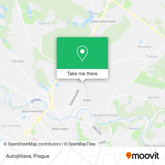 Карта Autojihlava