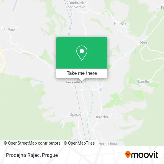 Карта Prodejna Rajec