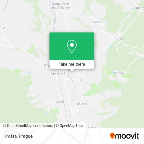 Карта Pošta
