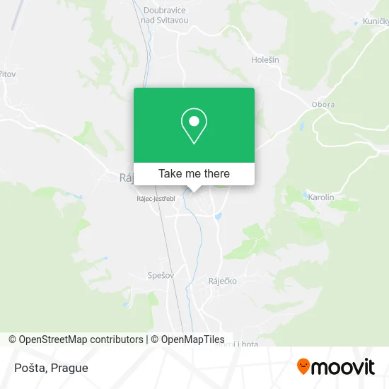 Карта Pošta