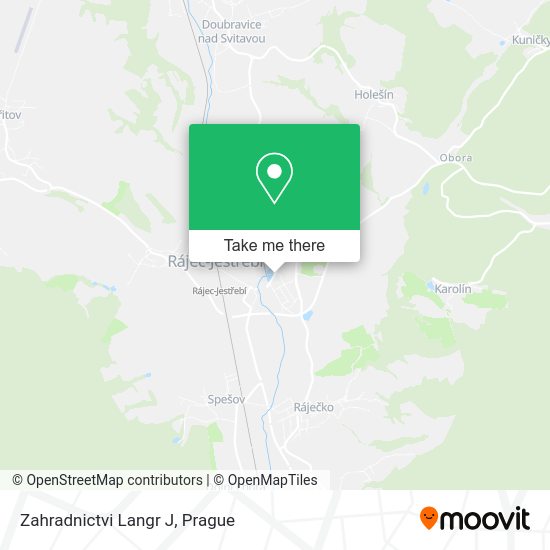 Карта Zahradnictvi Langr J
