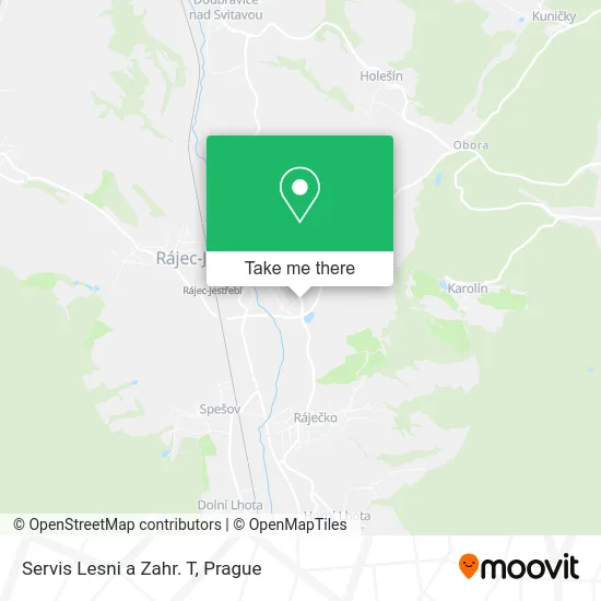 Карта Servis Lesni a Zahr. T