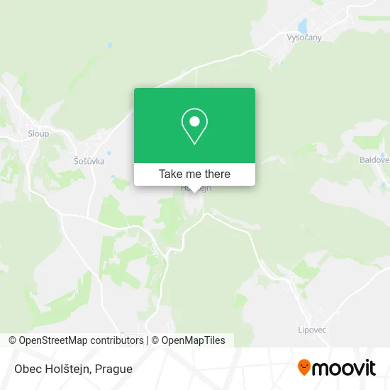 Карта Obec Holštejn