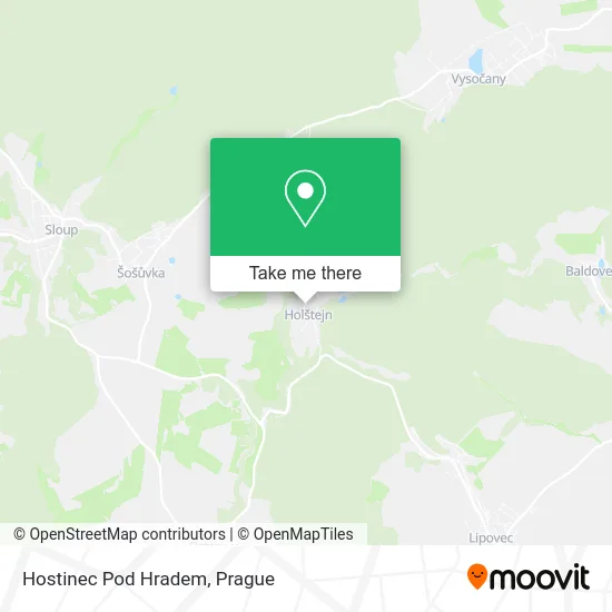 Карта Hostinec Pod Hradem