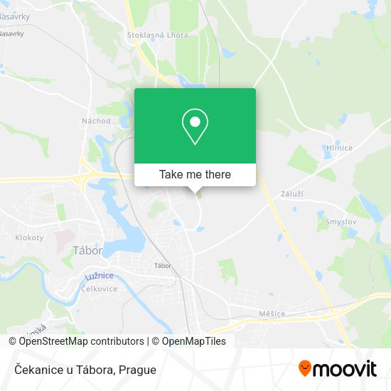 Карта Čekanice u Tábora