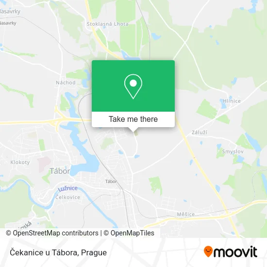Карта Čekanice u Tábora