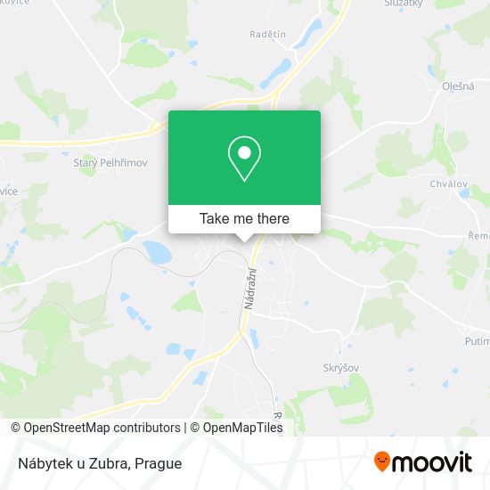 Nábytek u Zubra map