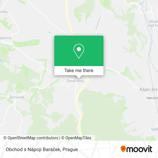 Карта Obchod s Nápoji Baráček