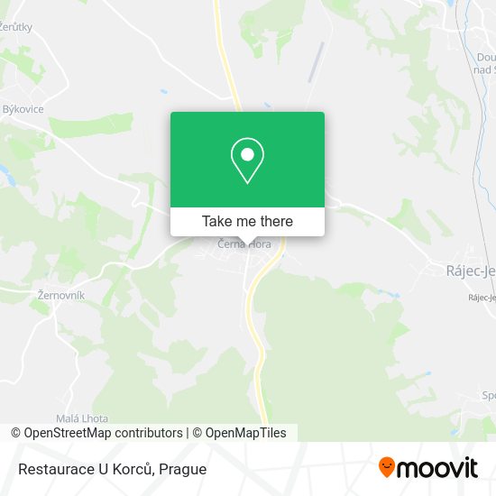 Карта Restaurace U Korců