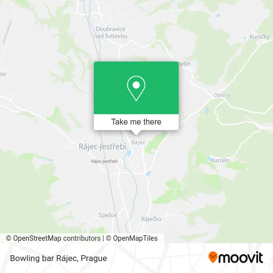 Карта Bowling bar Rájec