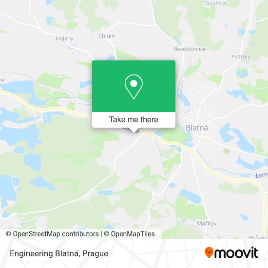Карта Engineering Blatná