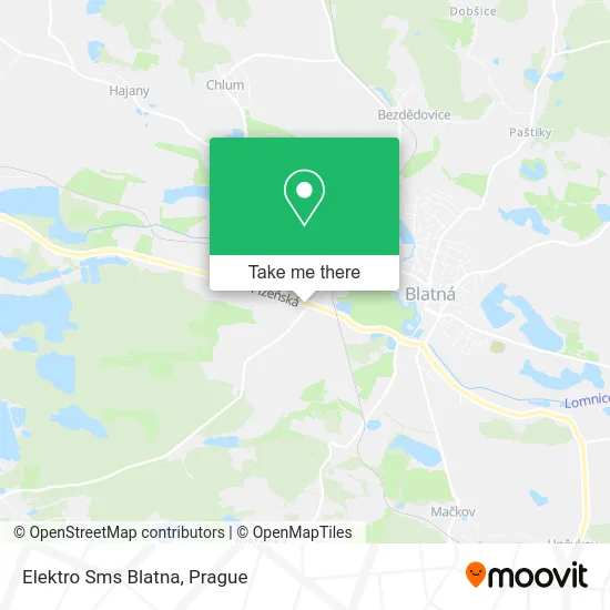 Карта Elektro Sms Blatna