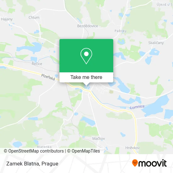 Карта Zamek Blatna