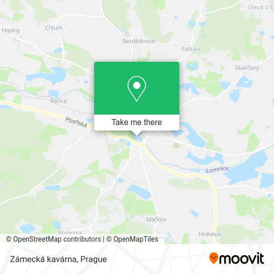Карта Zámecká kavárna